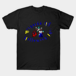 Wizards of Halloween 8 Bits art T-Shirt